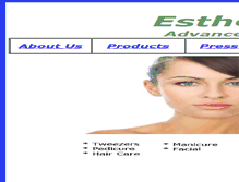 Tablet Screenshot of estheticplus.com